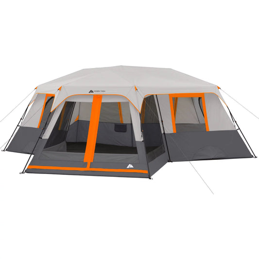 Spacious 20' x 18' 12-Person 3-Room Instant Cabin Tent with Screen Room - Easy Setup & Durable