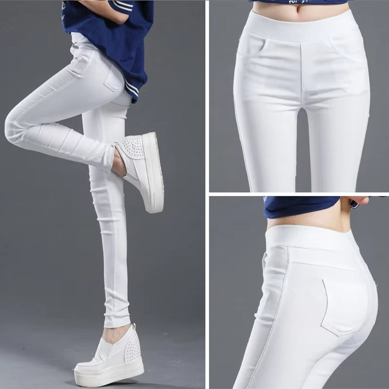 Women's Summer Elastic Casual Leggings - Stretch Skinny Slim Fit Pencil Pants