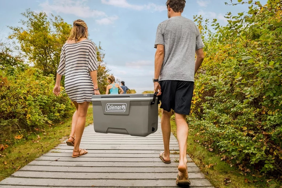 316 Series 70QT Hard Chest Cooler - Heavy-Duty Silver Ash Insulated Cooler for Outdoor Adventures