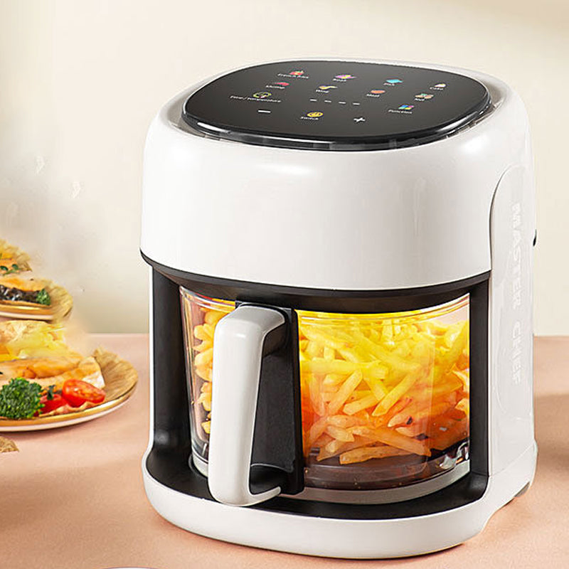 Smart Electric Air Fryer - Large Capacity Oil-Free Convection Oven with Viewable Window for Healthy Cooking