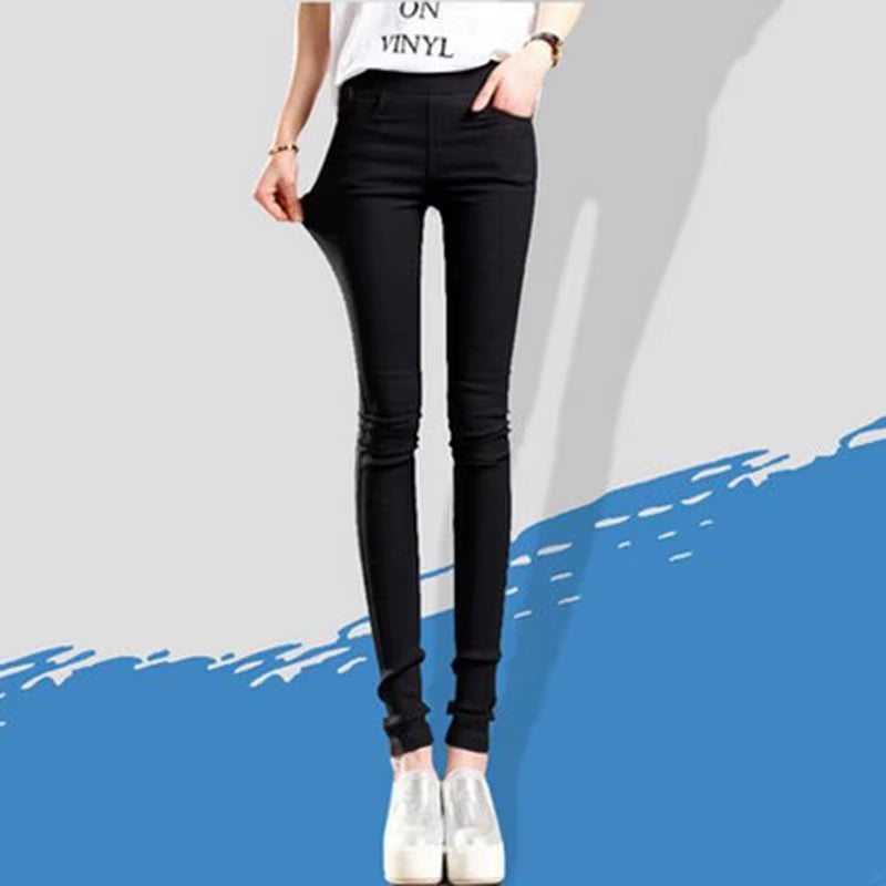 Women's Summer Elastic Casual Leggings - Stretch Skinny Slim Fit Pencil Pants