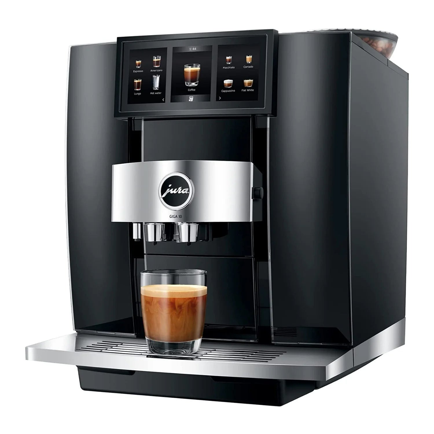 GIGA 10 Automatic Coffee Machine in Diamond Black – Premium Coffee Experience