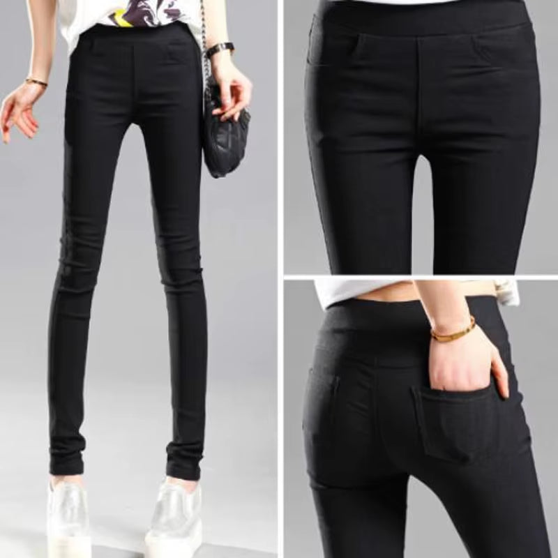 Women's Summer Elastic Casual Leggings - Stretch Skinny Slim Fit Pencil Pants