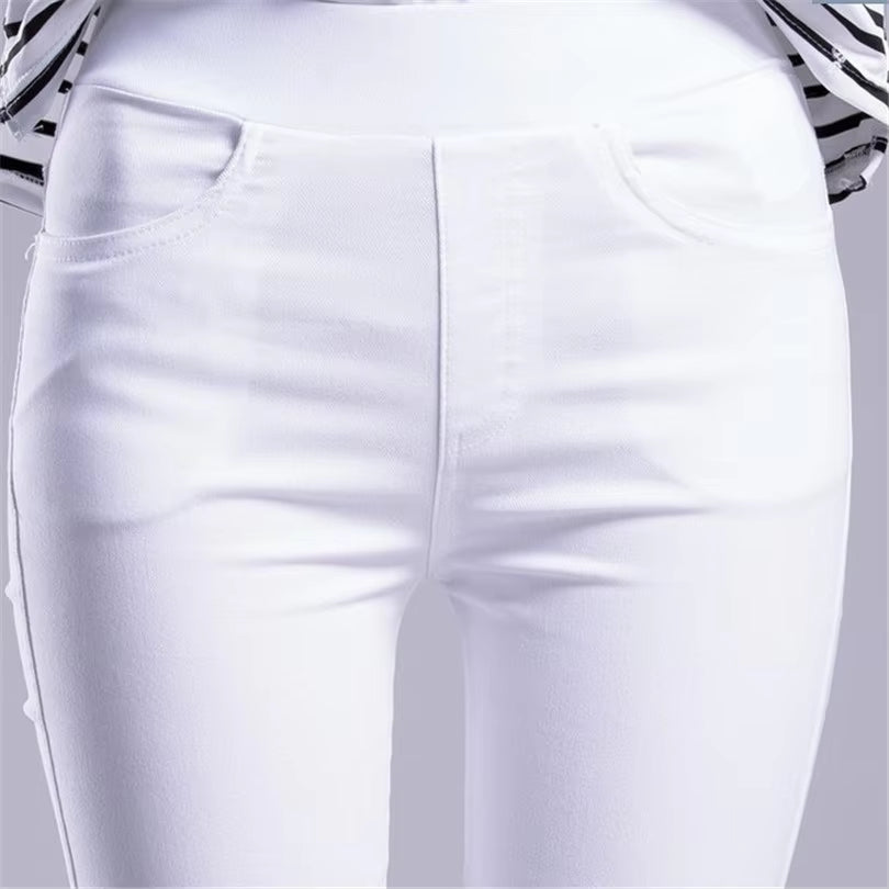 Women's Summer Elastic Casual Leggings - Stretch Skinny Slim Fit Pencil Pants