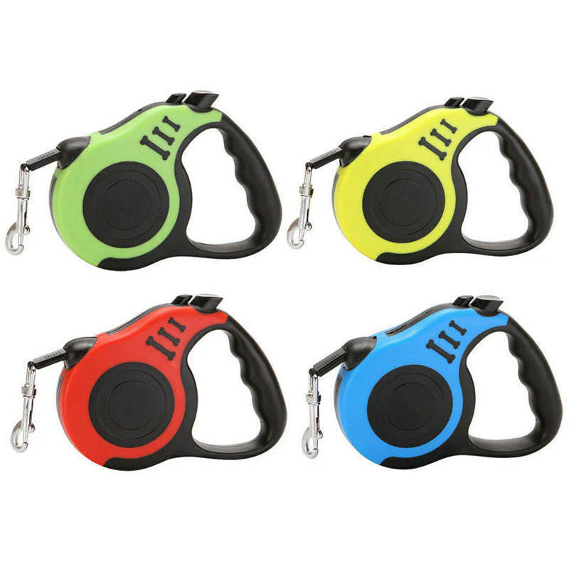 16.5FT Automatic Retractable Dog Leash – Durable Pet Collar Walking Lead