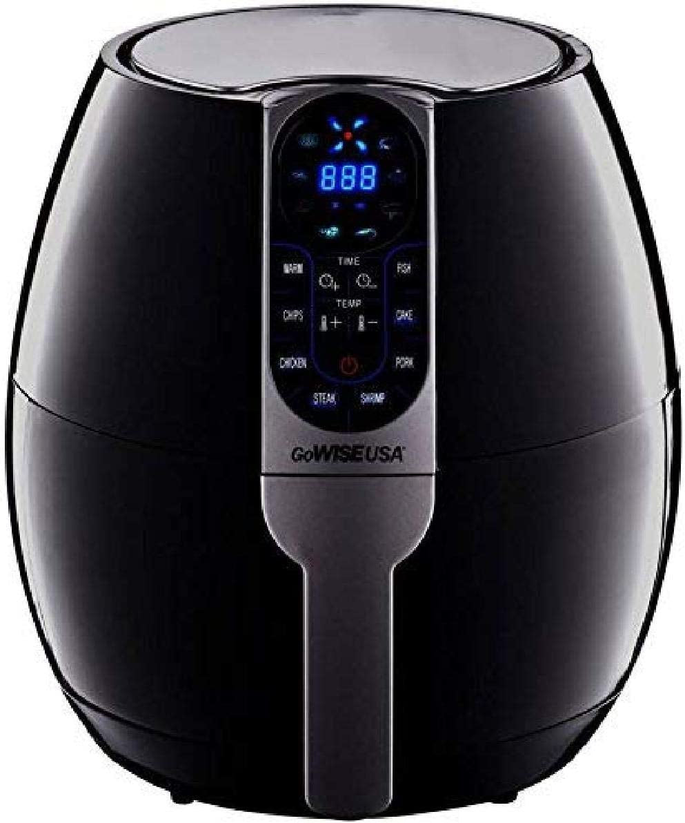 3.7-Quart Programmable Air Fryer with 8 Cooking Presets | GW22638 - Black | Healthier Cooking & Crisp Results