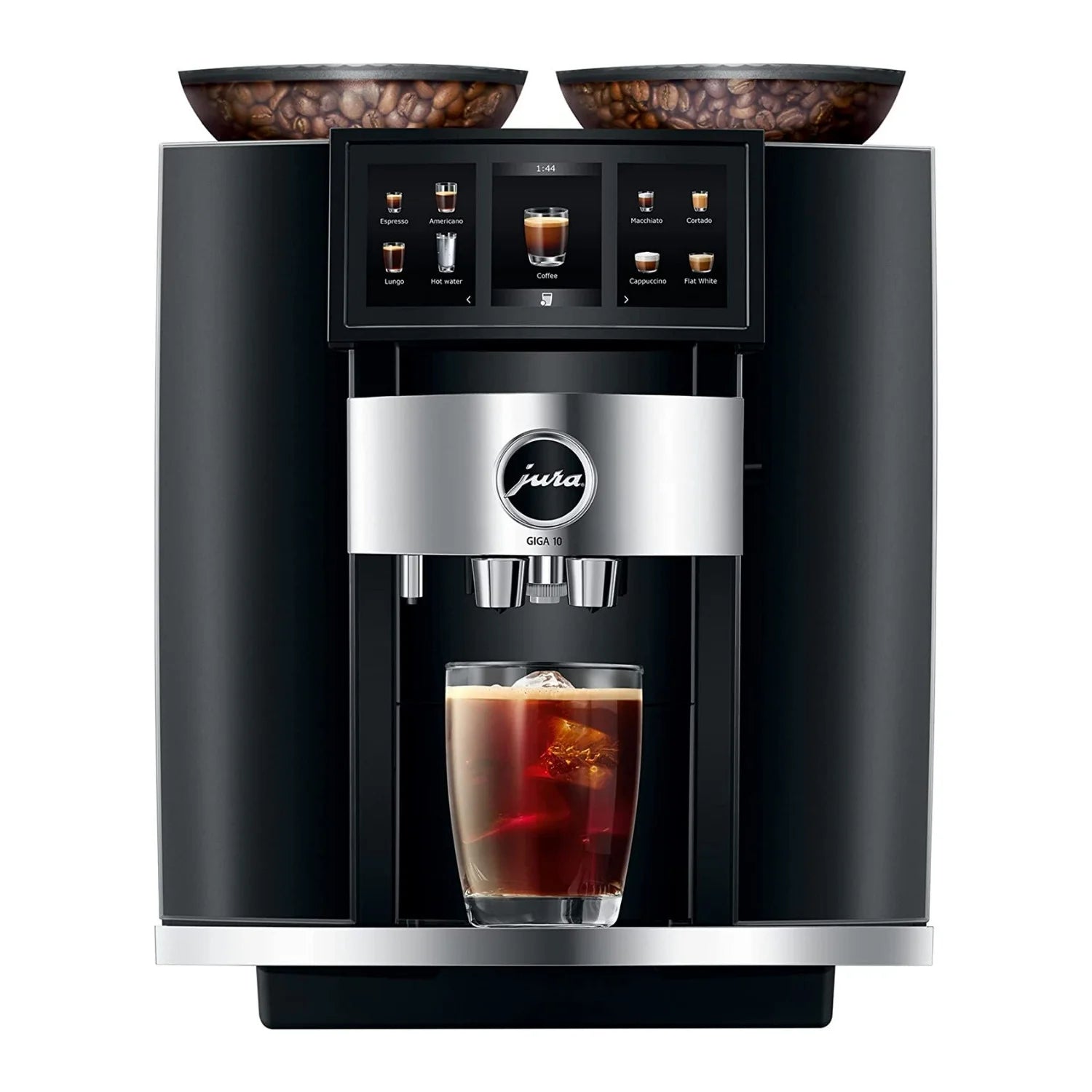 GIGA 10 Automatic Coffee Machine in Diamond Black – Premium Coffee Experience