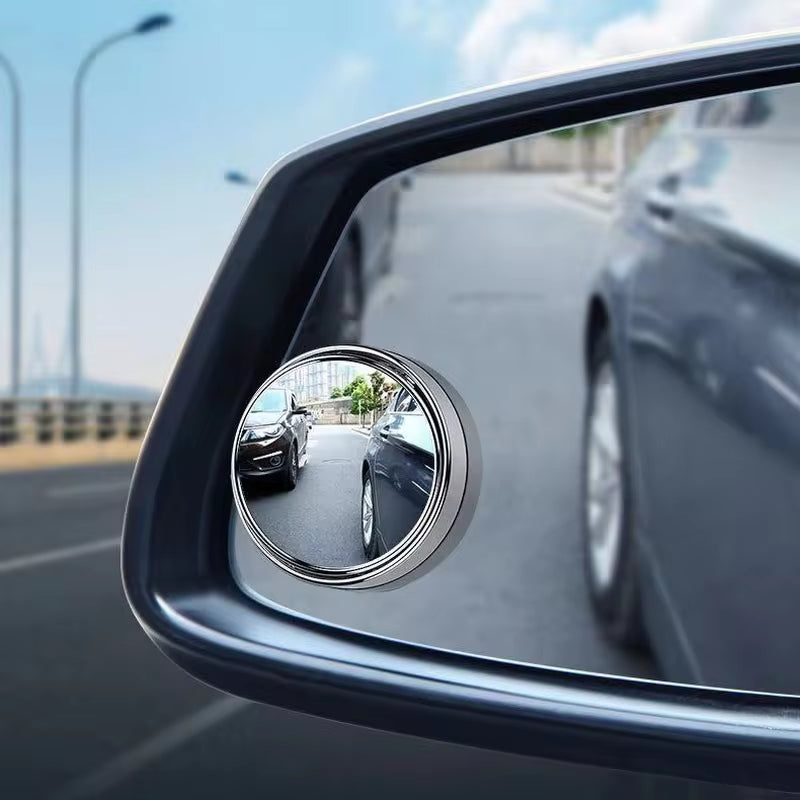 2Pcs 360° Adjustable Blind Spot Mirrors | Wide Angle Convex Rearview Mirrors for Car Reversing